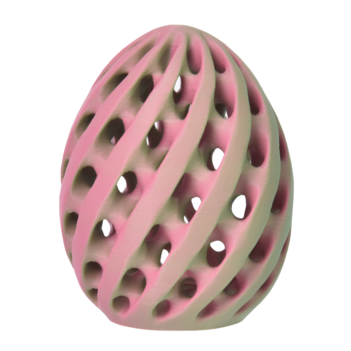 PLA Matte Dual - Pink/Green 3D Printer Filament Egg Example Model Australia