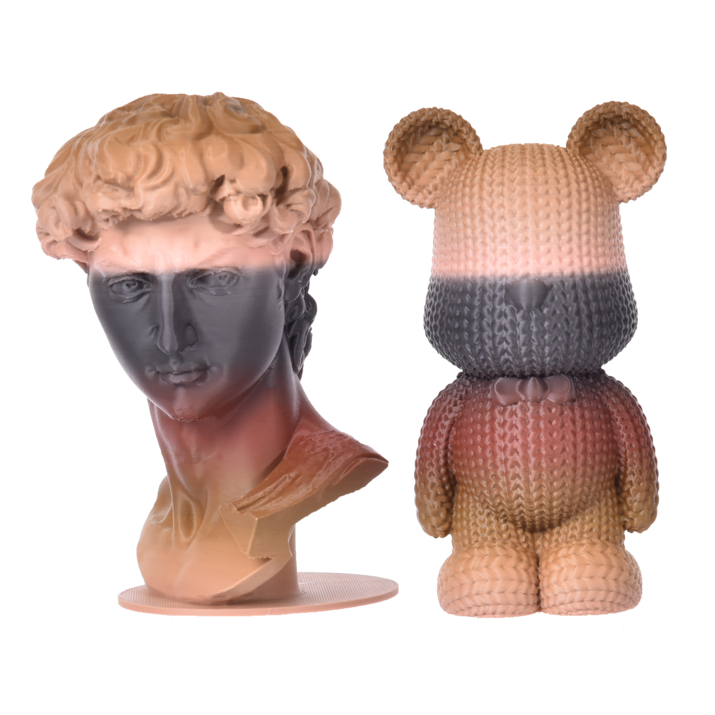 FilamentHub PLA Matte Rainbow - Black-Khaki 1.75mm 3D Printer Filament Example Model Australia