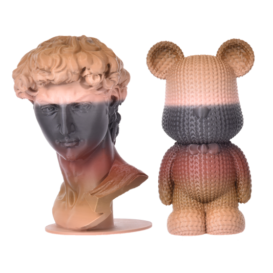 FilamentHub PLA Matte Rainbow - Black-Khaki 1.75mm 3D Printer Filament Example Model Australia