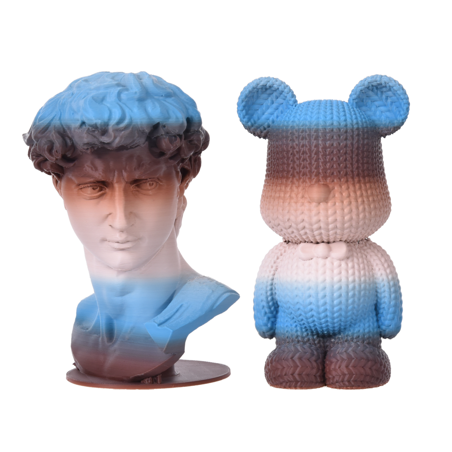 FilamentHub PLA Matte Rainbow - Blue-Brown 1.75mm 3D Printer Filament Example Model Australia