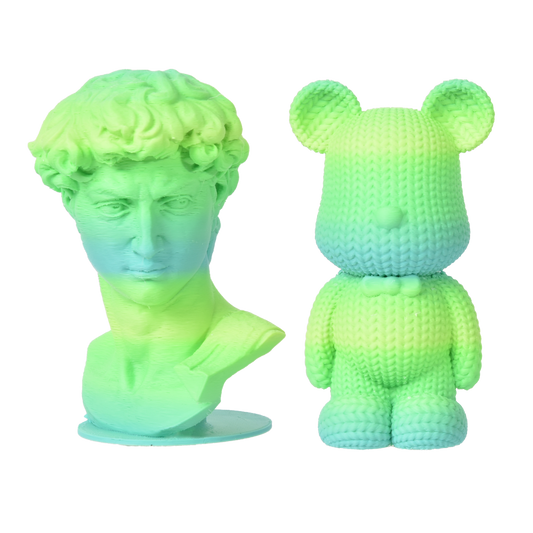 FilamentHub PLA Matte Rainbow - Blue-Green 1.75mm 3D Printer Filament Example Model Australia