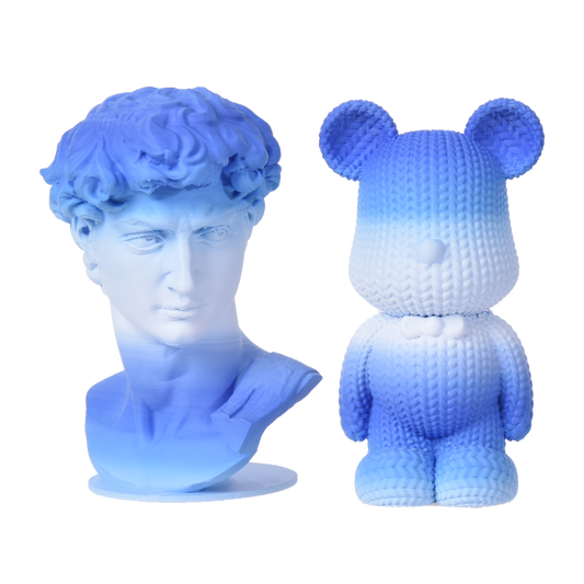 FilamentHub PLA Matte Rainbow - Blue-White 1.75mm 3D Printer Filament Example Model Australia