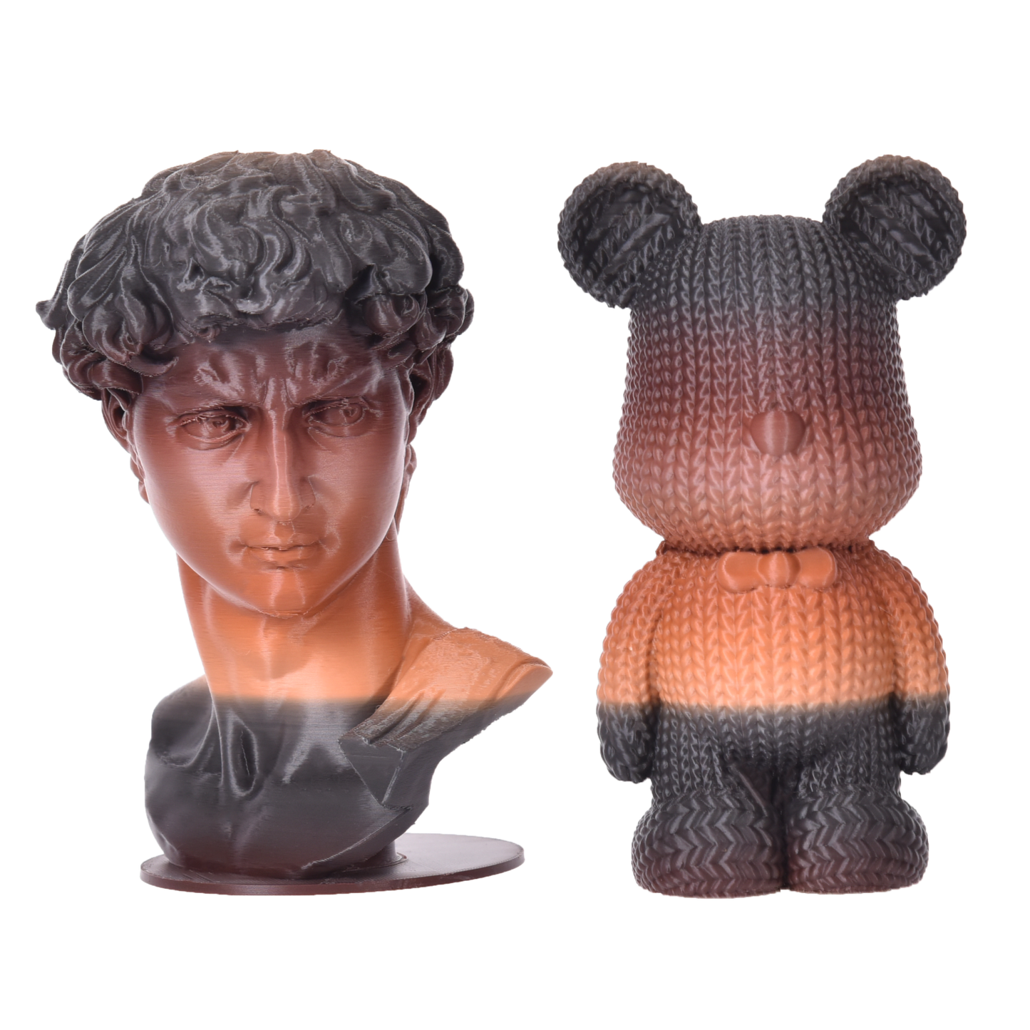 FilamentHub PLA Matte Rainbow - Brown-Black 1.75mm 3D Printer Filament Example Model Australia