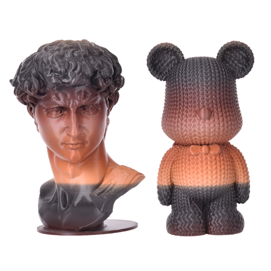 FilamentHub PLA Matte Rainbow - Brown-Black 1.75mm 3D Printer Filament Example Model Australia
