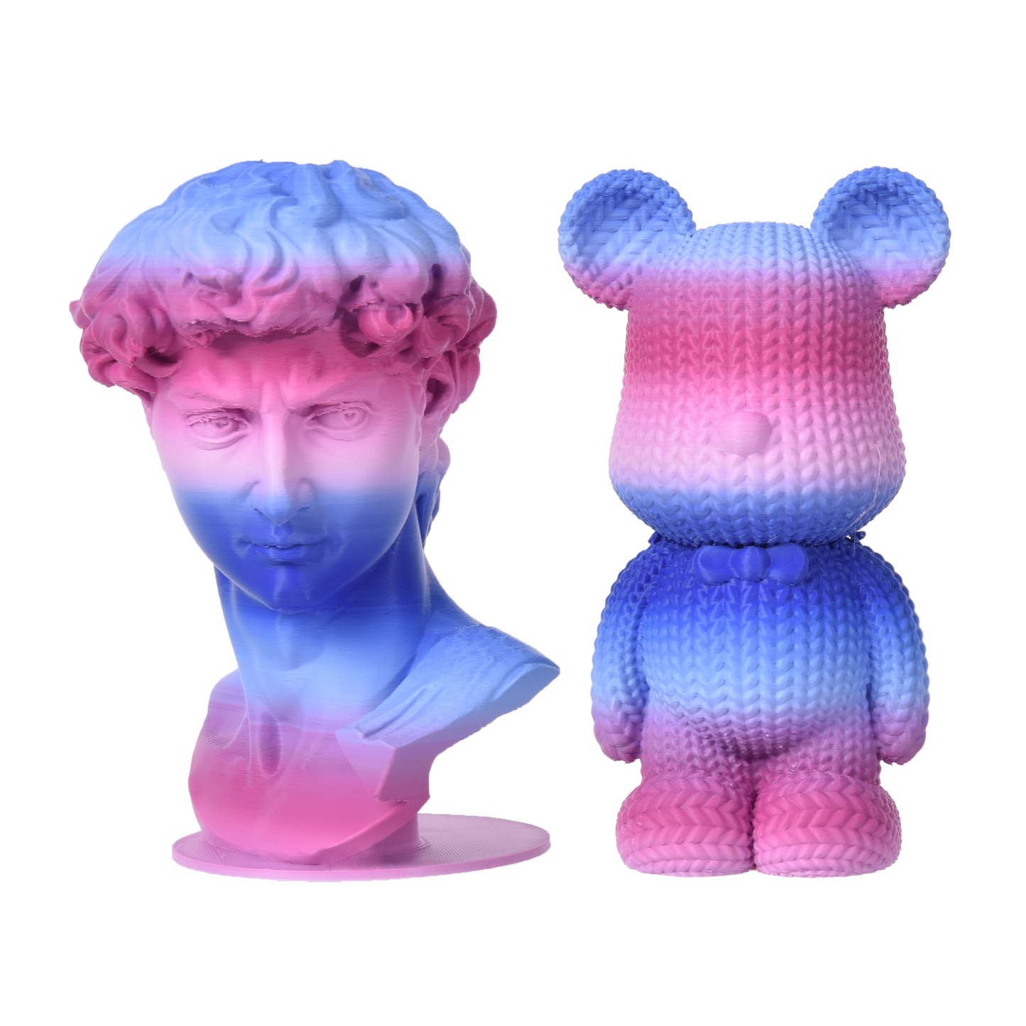 FilamentHub PLA Matte Rainbow - Deep Blue-Deep Red 1.75mm 3D Printer Filament Example Model Australia