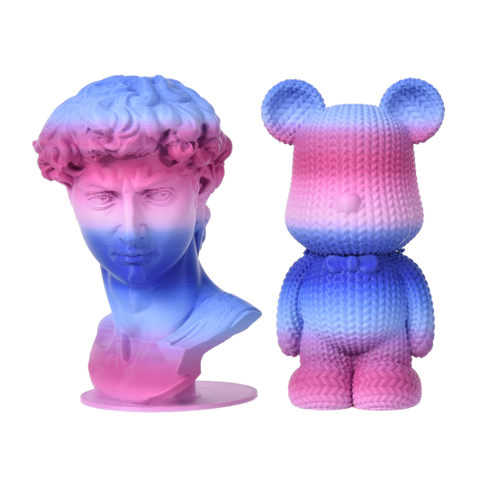 FilamentHub PLA Matte Rainbow - Deep Blue-Deep Red 1.75mm 3D Printer Filament Example Model Australia