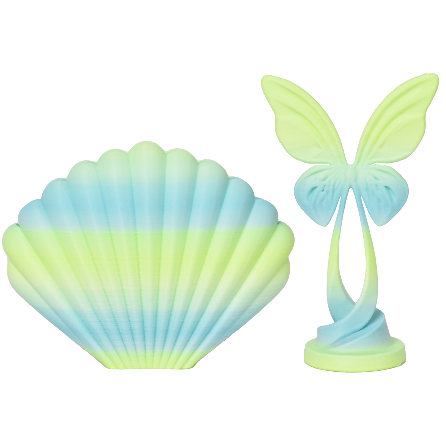 FilamentHub PLA Matte Rainbow - Light Blue-Light Green 1.75mm 3D Printer Filament Example Model Australia