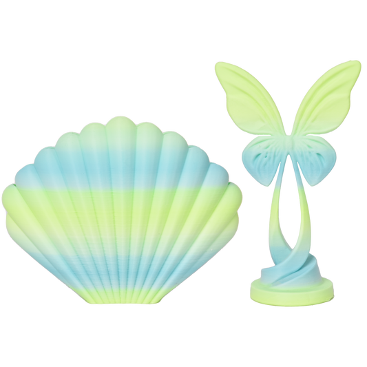 FilamentHub PLA Matte Rainbow - Light Blue-Light Green 1.75mm 3D Printer Filament Example Model Australia