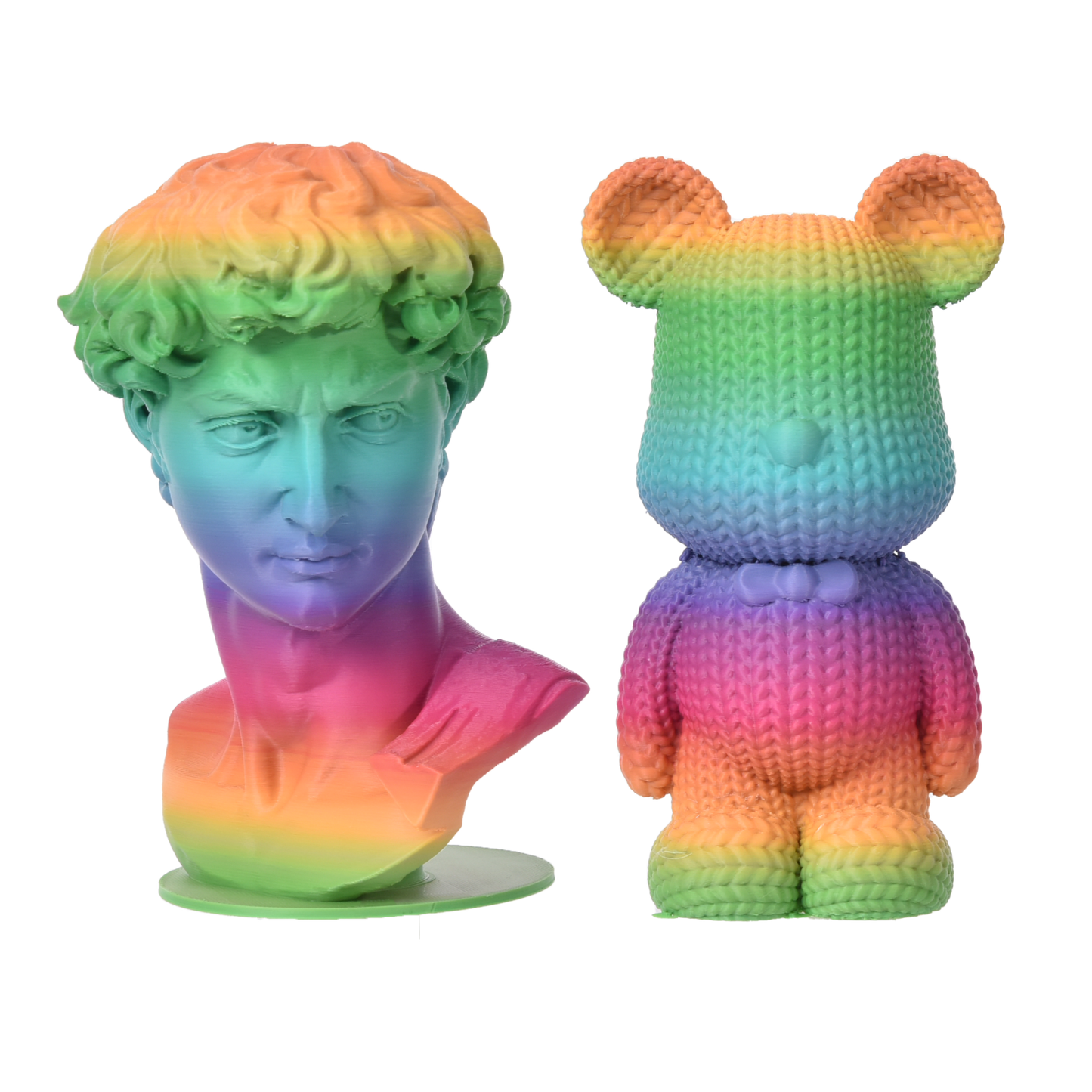 FilamentHub PLA Matte Rainbow - Red Coral 1.75mm 3D Printer Filament Example Model Australia