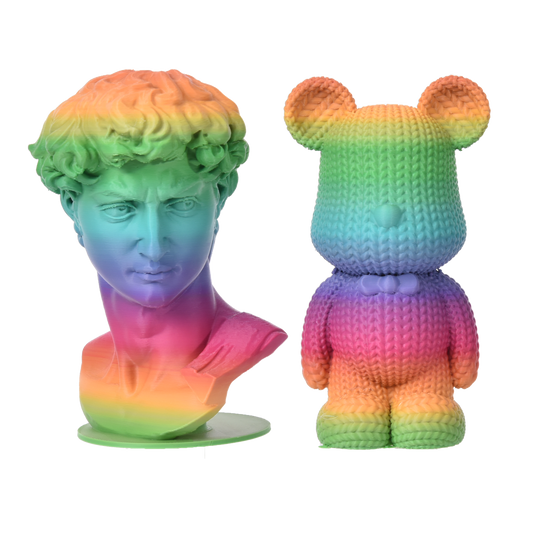 FilamentHub PLA Matte Rainbow - Red Coral 1.75mm 3D Printer Filament Example Model Australia