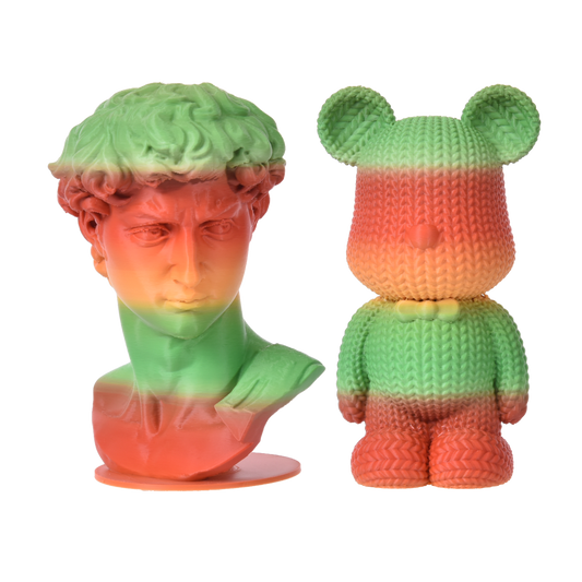 FilamentHub PLA Matte Rainbow - Red-Green 1.75mm 3D Printer Filament Example Model Australia