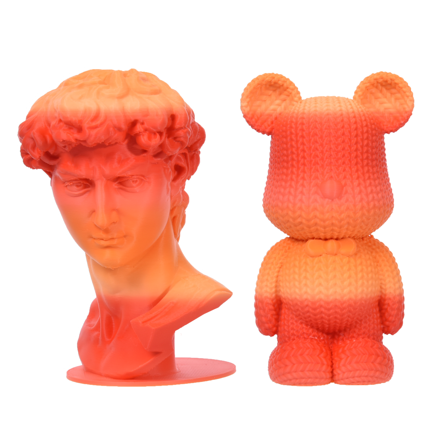 FilamentHub PLA Matte Rainbow - Red-Orange 1.75mm 3D Printer Filament Example Model Australia