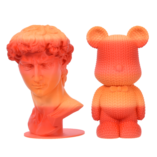 FilamentHub PLA Matte Rainbow - Red-Orange 1.75mm 3D Printer Filament Example Model Australia