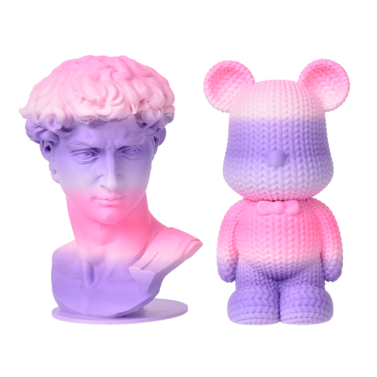 FilamentHub PLA Matte Rainbow - Red-Purple 1.75mm 3D Printer Filament Example Model Australia