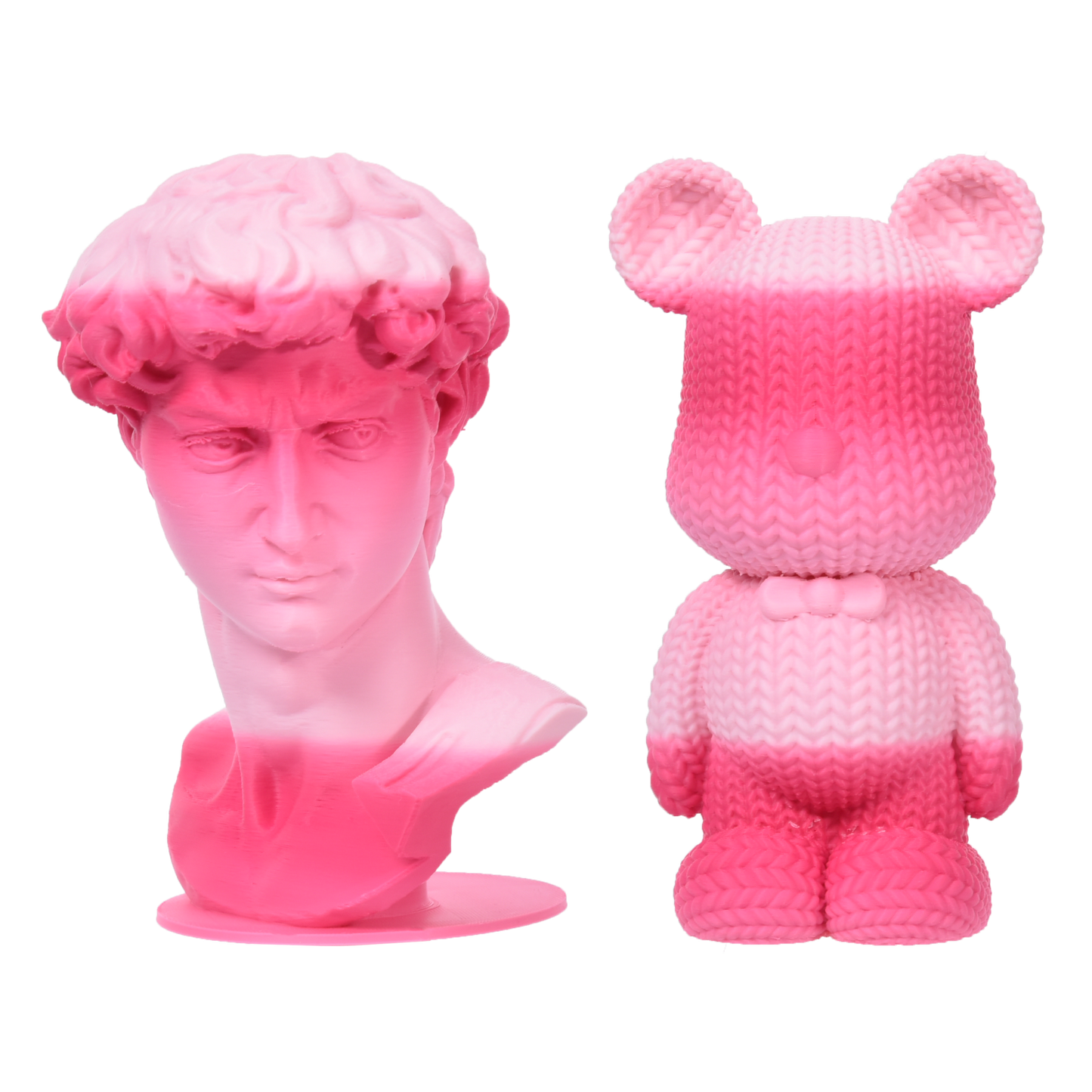 FilamentHub PLA Matte Rainbow - Red-White 1.75mm 3D Printer Filament Example Model Australia