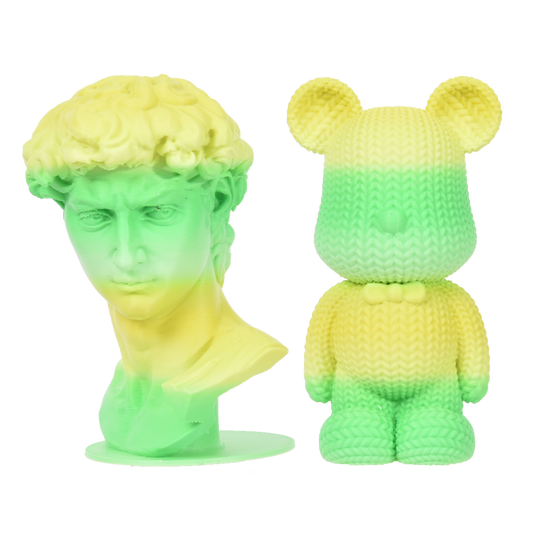 FilamentHub PLA Matte Rainbow - Yellow-Green 1.75mm 3D Printer Filament Example Model Australia