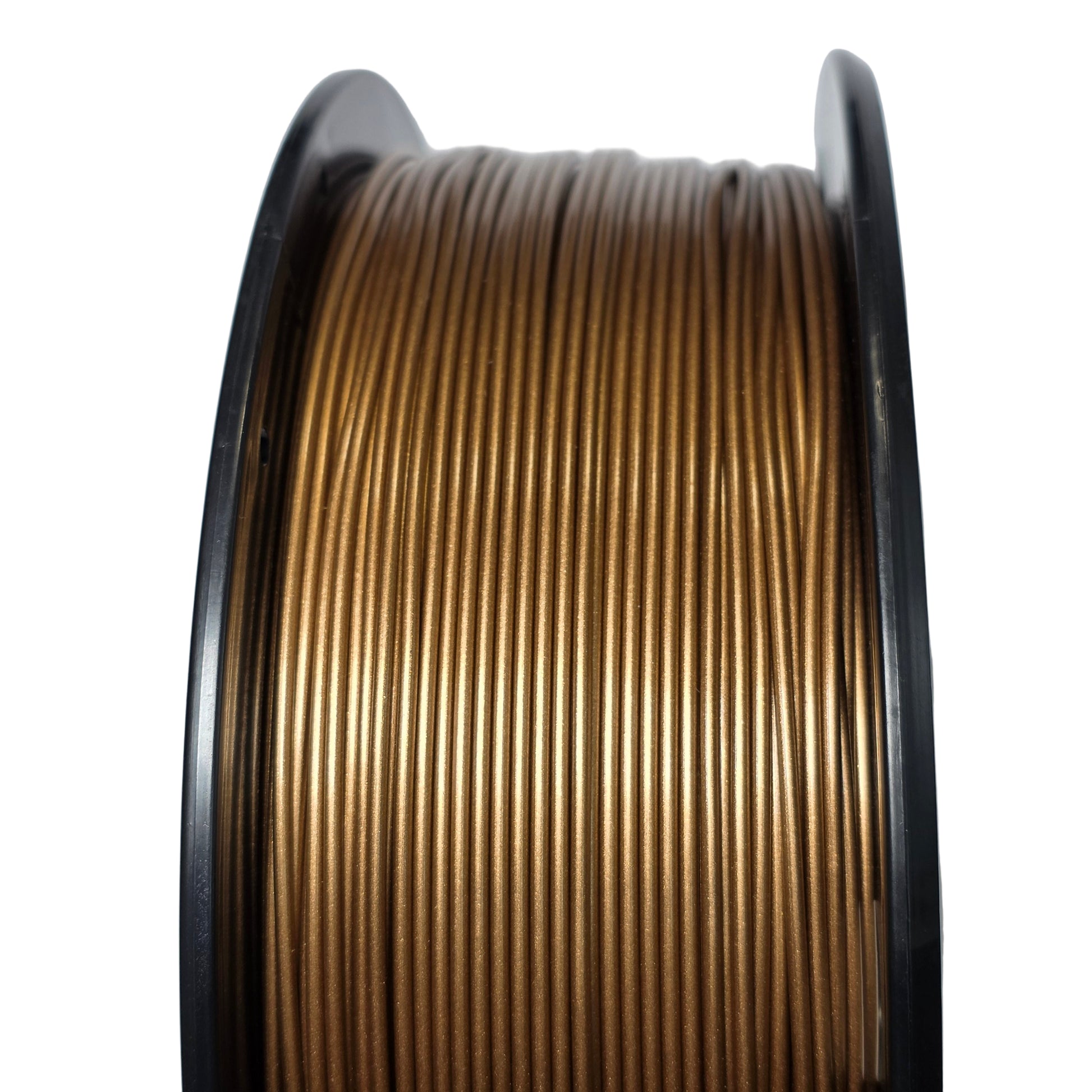 FilamentHub PLA Metallic Brass 1.75mm 3D Printer Filament Spool Close Up Australia