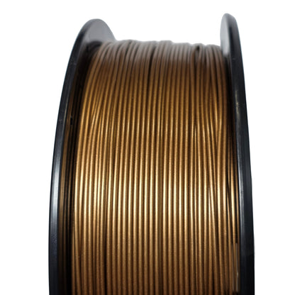 FilamentHub PLA Metallic Brass 1.75mm 3D Printer Filament Spool Close Up Australia