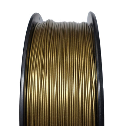 FilamentHub PLA Metallic Frosted Bronze 1.75mm 3D Printer Filament Spool Close Up Australia