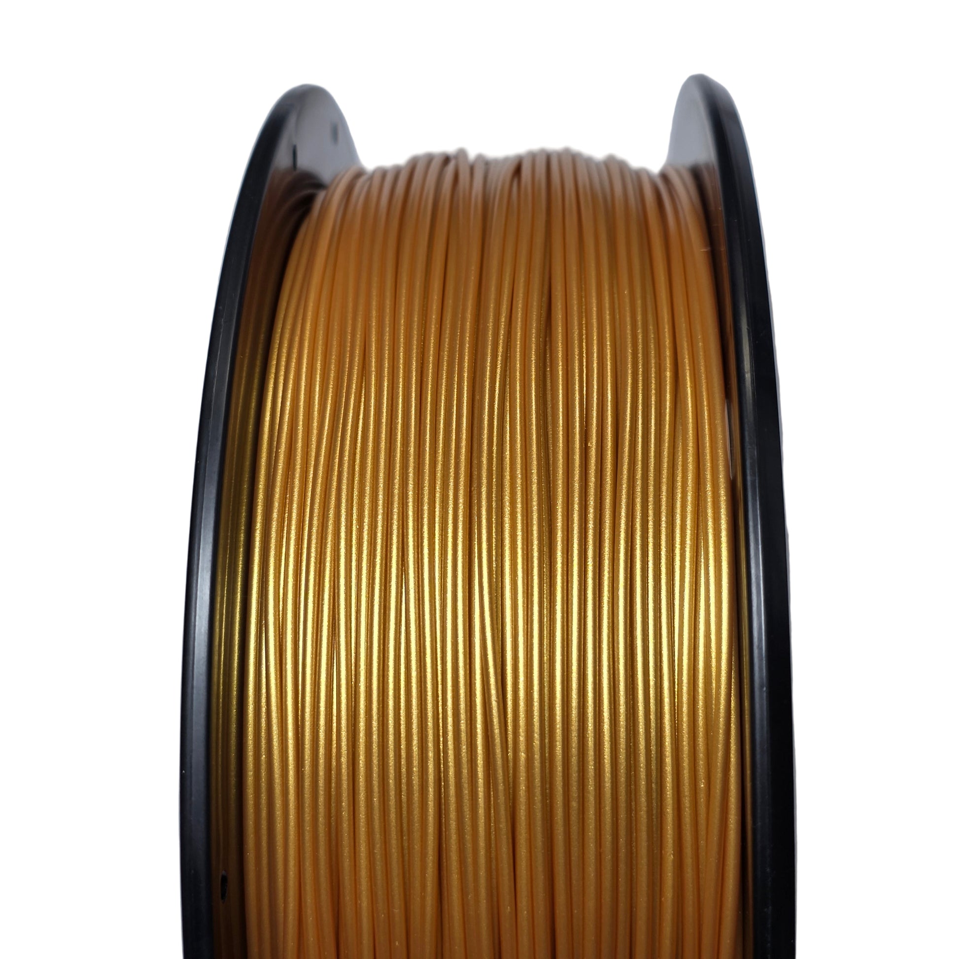 FilamentHub PLA Metallic Gold 1.75mm 3D Printer Filament Spool Close Up Australia