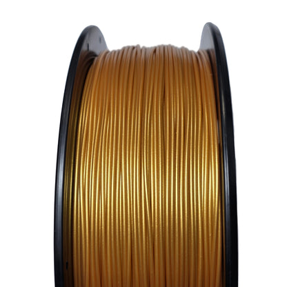 FilamentHub PLA Metallic Gold 1.75mm 3D Printer Filament Spool Close Up Australia