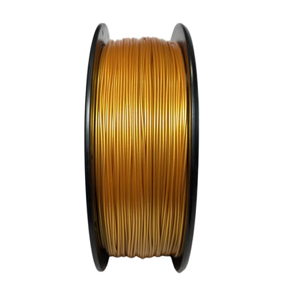 FilamentHub PLA Metallic Gold 1.75mm 3D Printer Filament Spool Side View Australia