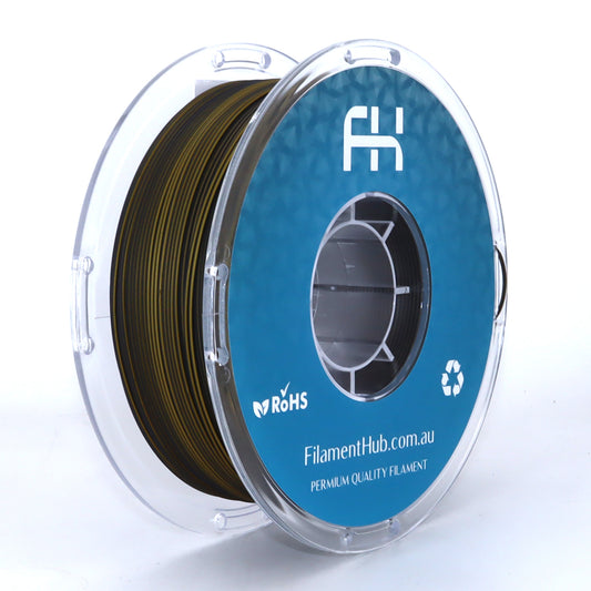 FilamentHub PLA Saturn Black/Gold 1.75mm 3D Printer Filament Spool Australia