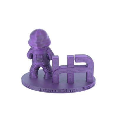FilamentHub PLA Saturn Black/Purple 1.75mm 3D Printer Filament Sample Model Back Australia