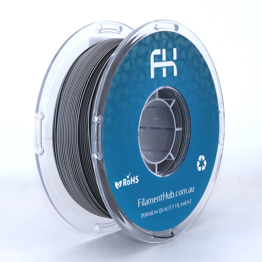 FilamentHub PLA Saturn Black/White 1.75mm 3D Printer Filament Spool Australia