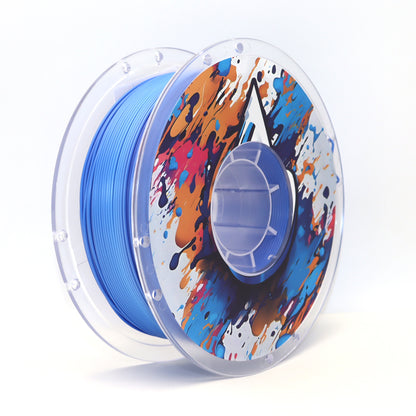 FilamentHub PLA Silk Ice Blue 1.75mm 3D Printer Filament Spool
