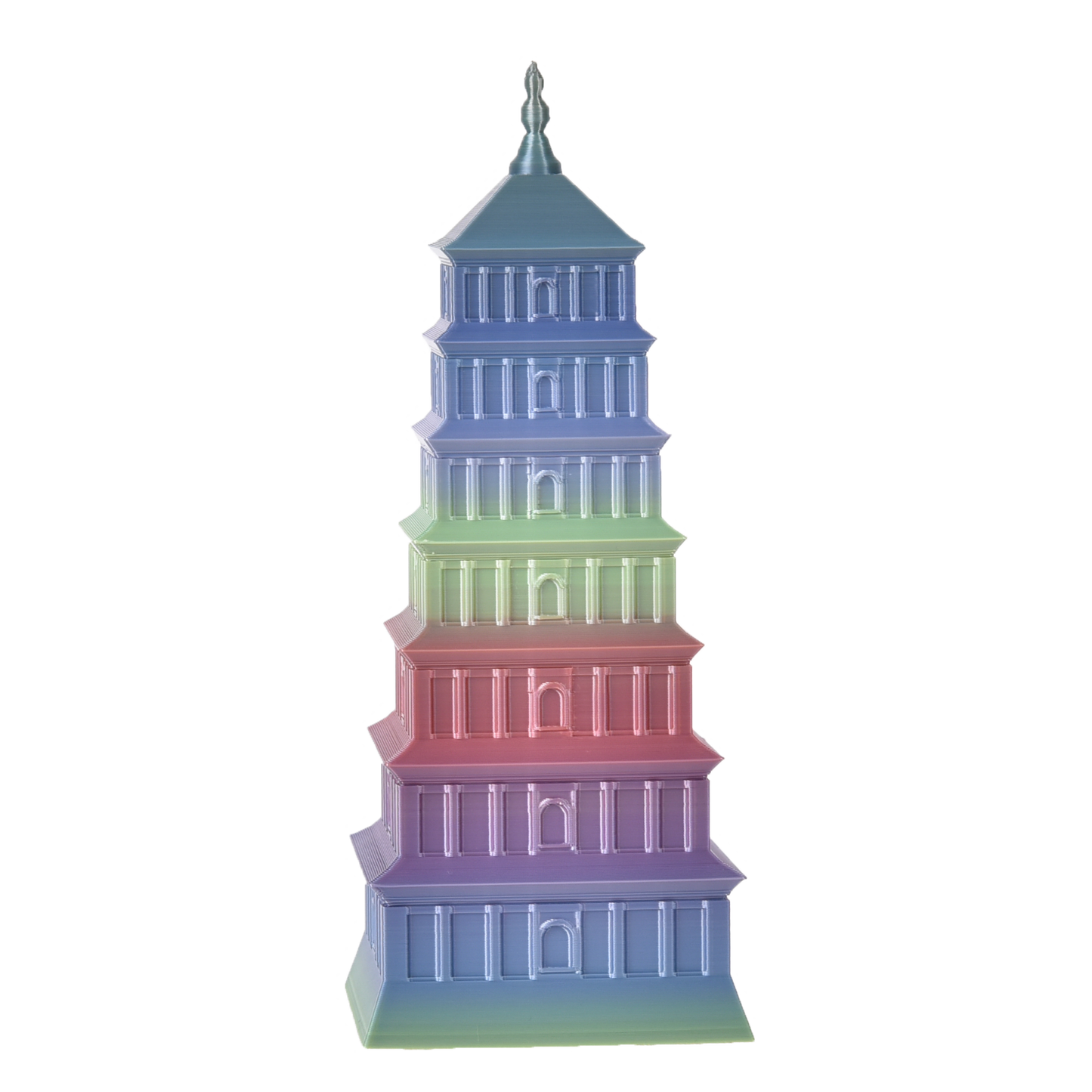 FilamentHub PLA Silk Rainbow Blue 1.75mm 3D Printer Filament Example Model Australia