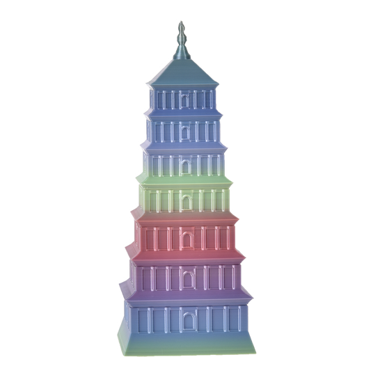 FilamentHub PLA Silk Rainbow Blue 1.75mm 3D Printer Filament Example Model Australia