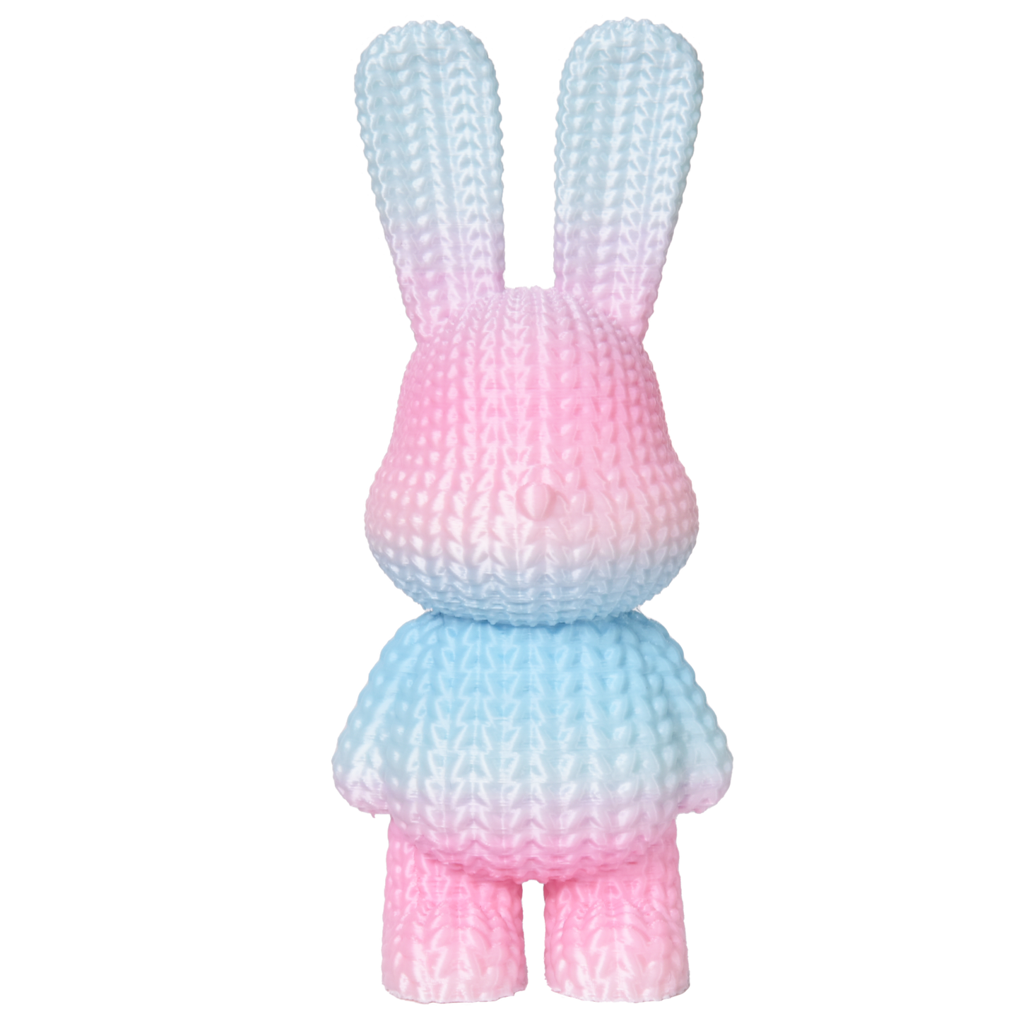 FilamentHub PLA Silk Rainbow Blue-Red 1.75mm 3D Printer Filament Example Model Bunny Australia