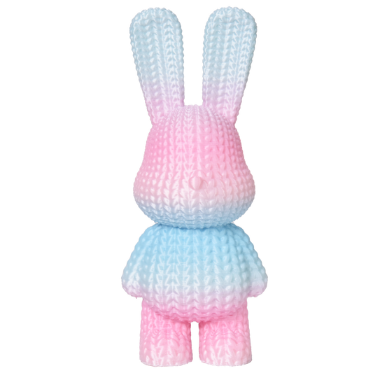FilamentHub PLA Silk Rainbow Blue-Red 1.75mm 3D Printer Filament Example Model Bunny Australia