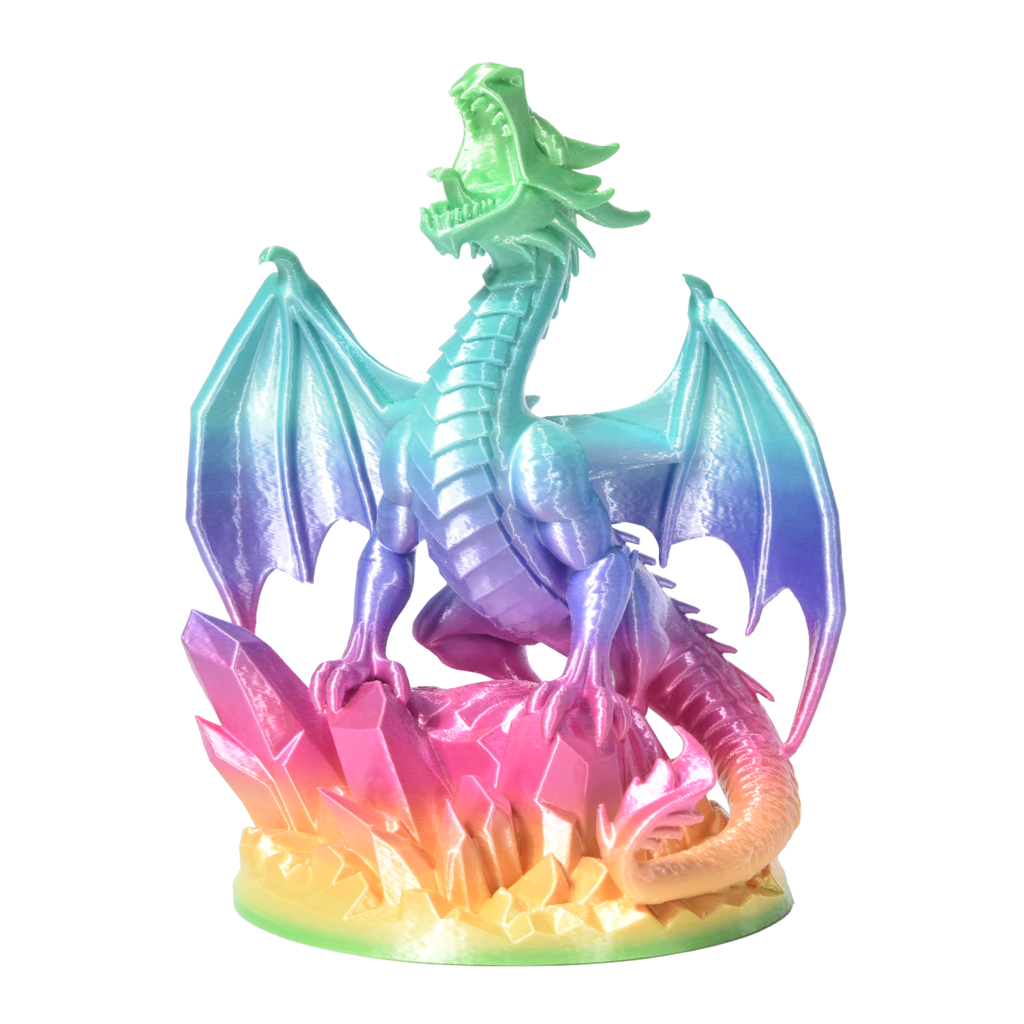 FilamentHub PLA Silk Rainbow Candy 1.75mm 3D Printer Filament Example Model Tower Australia