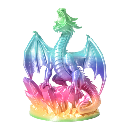 FilamentHub PLA Silk Rainbow Candy 1.75mm 3D Printer Filament Example Model Tower Australia