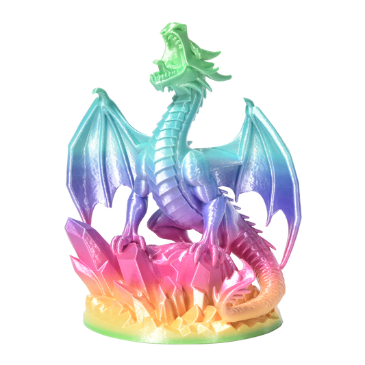 FilamentHub PLA Silk Rainbow Candy 1.75mm 3D Printer Filament Example Model Tower Australia