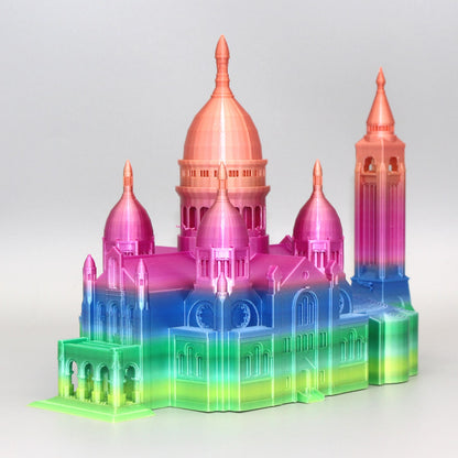 FilamentHub PLA Silk Rainbow Fast Change 1.75mm 3D Printer Filament tower sample model