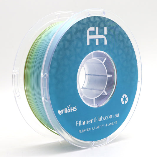 rainbow PLA silk filament spool