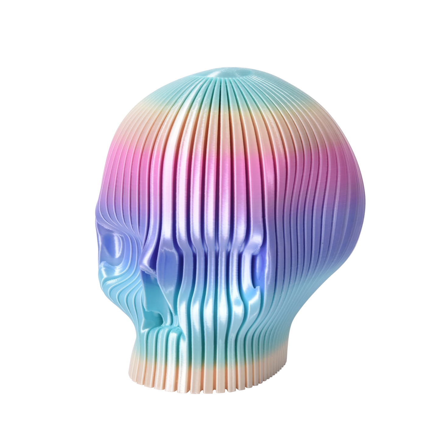 FilamentHub PLA Silk Rainbow BIce Cream 1.75mm 3D Printer Filament Example Model Skull Australia