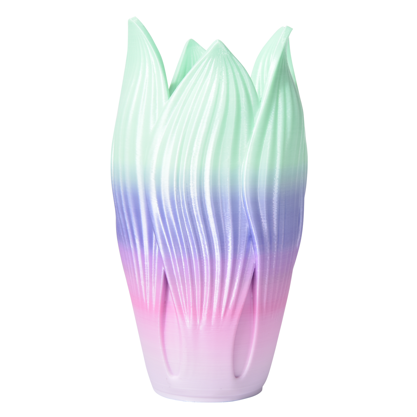FilamentHub PLA Silk Rainbow Sunset Glow 1.75mm 3D Printer Filament Example Model Vase Australia