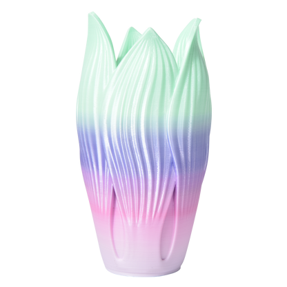 FilamentHub PLA Silk Rainbow Sunset Glow 1.75mm 3D Printer Filament Example Model Vase Australia
