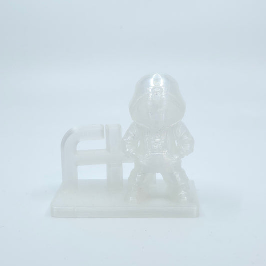 Transparent PLA filament for 3D printing model creation. Australia