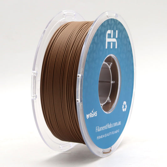 FilamentHub PLA Wood 1.75mm filament spool for 3D printing