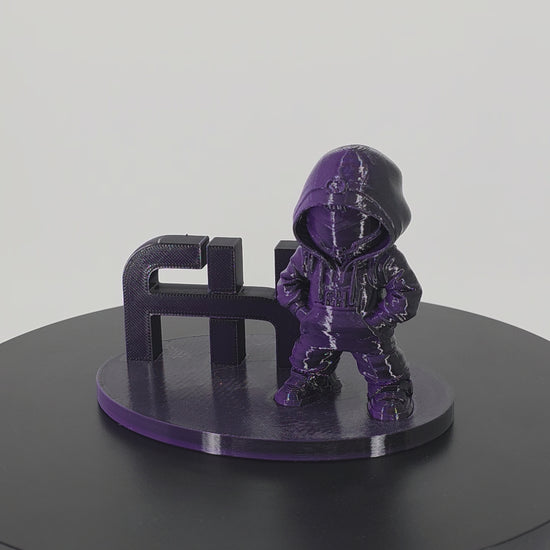 FilamentHub PETG Dual Black Purple 1.75mm 3D Printer Filament printed sample model Video