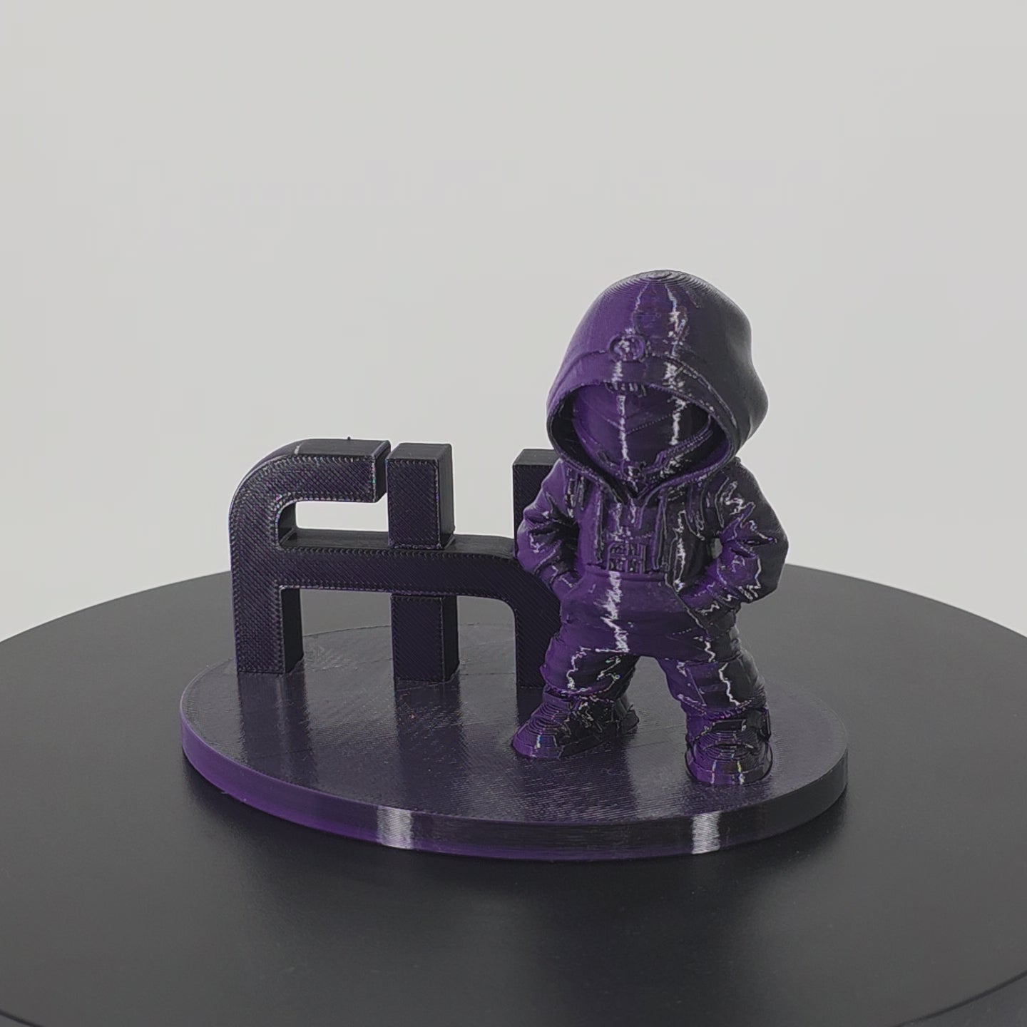 FilamentHub PETG Dual Black Purple 1.75mm 3D Printer Filament printed sample model Video
