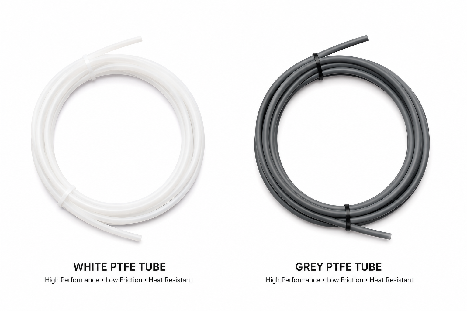 PTFE Tubing White and Grey for 3D Printing Filament Hub Australia