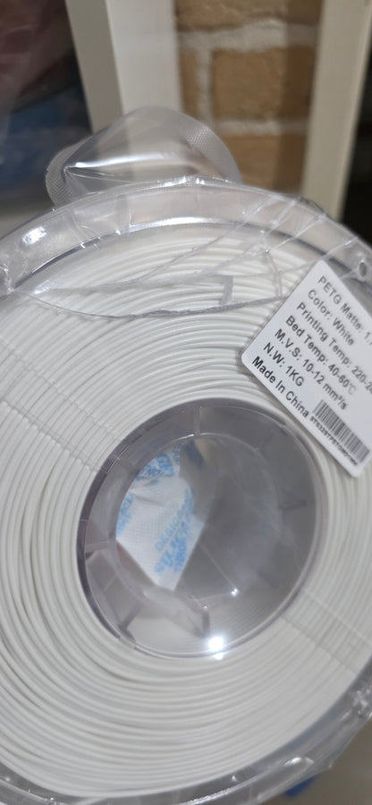 PETG Matte White (Broken Spool)