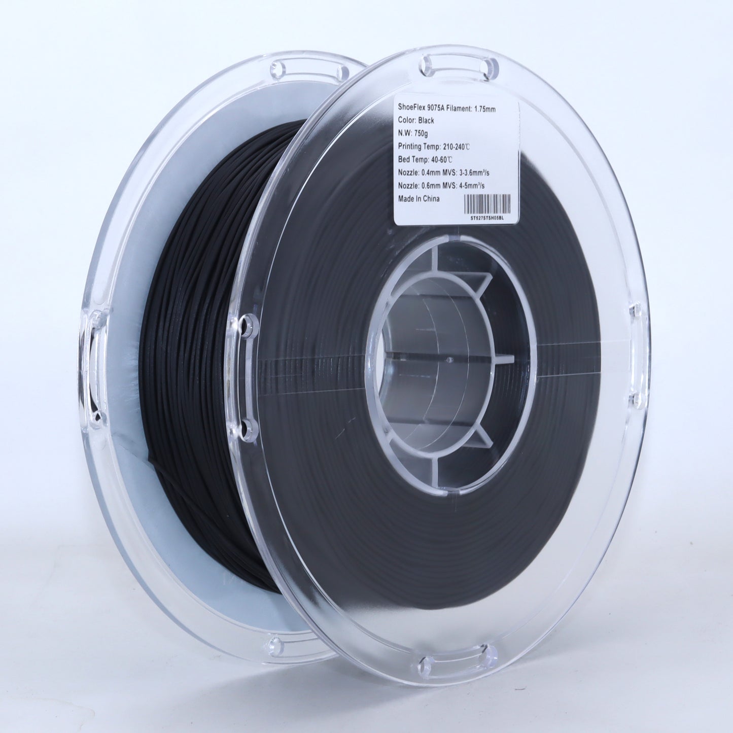 FilamentHub ShoeFlex 9075A Black 1.75mm 3D Printer Filament Spool Label Australia