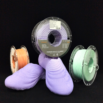 ShoeFlex Lavender Purple 1.75mm 3D Printer Filament Example Prints – FilamentHub